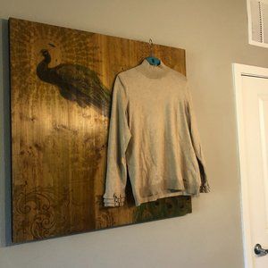 Calvin Klein Beige High Neck Sweater